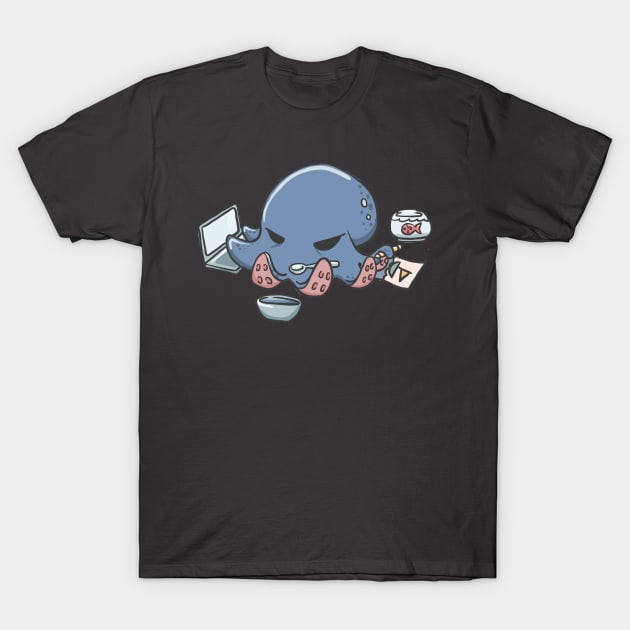 Multitasking Kraken Released T-Shirt by shopfindingbeni